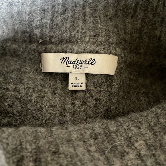 madewell gray turtleneck sweater - Picture 8 of 9
